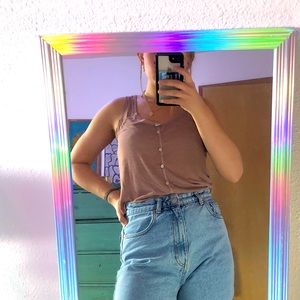 Dusty pink American Eagle tank!